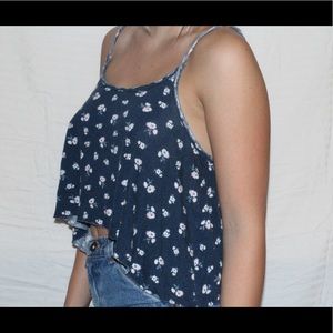 Abercrombie and Fitch Cropped, open back, tank top